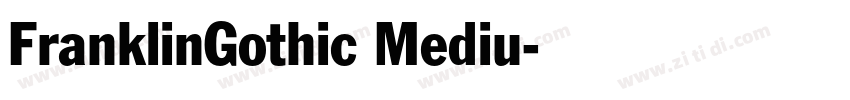 FranklinGothic Mediu字体转换